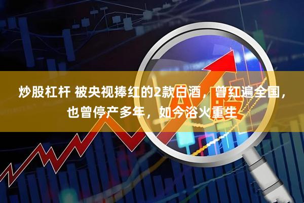炒股杠杆 被央视捧红的2款白酒，曾红遍全国，也曾停产多年，如今浴火重生